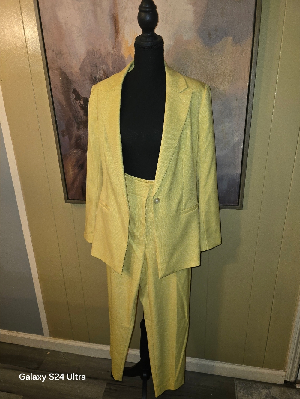 H&M Lemon Yellow Women's Blazer & Trousers Suit